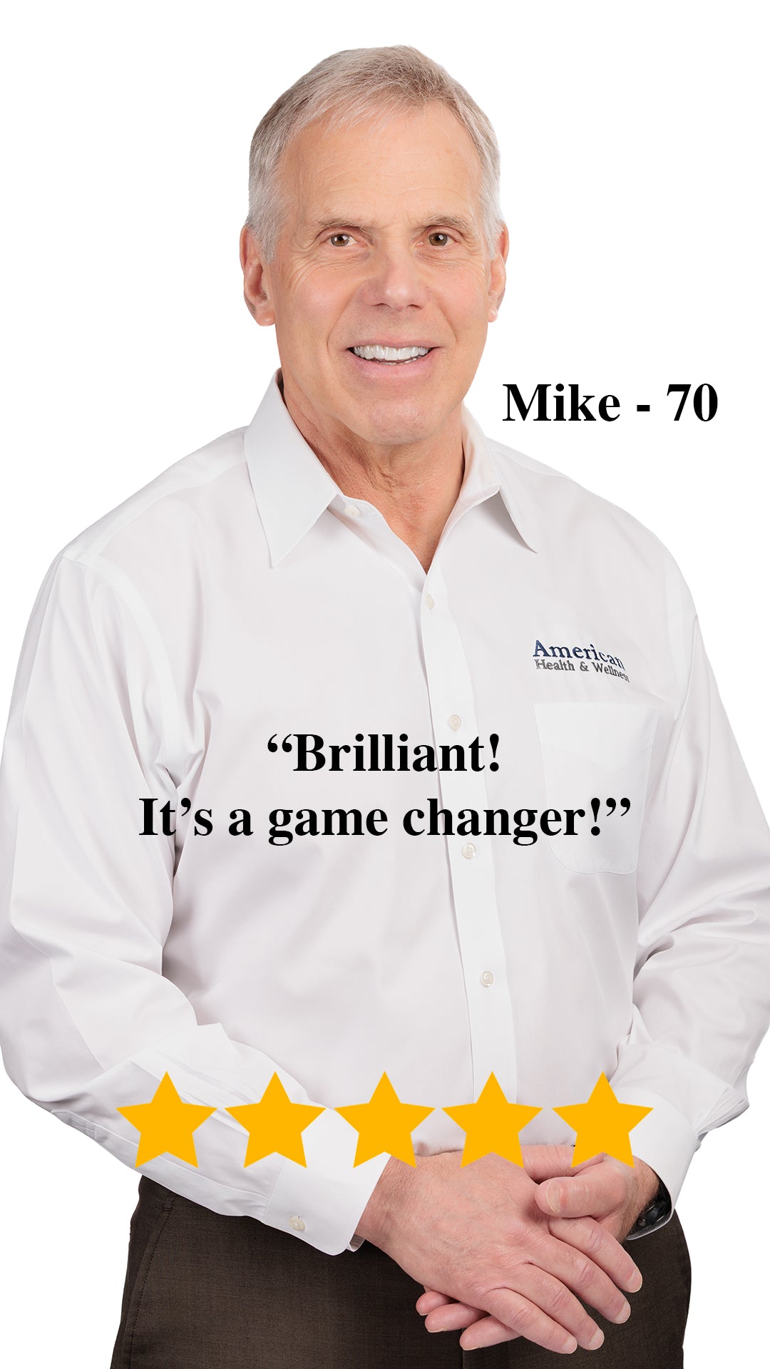 Mike give 5 stars to the Comfort Toes Bedding System™ with his testimonial.